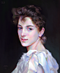 master studies : A master study after master William-Adolphe Bouguereau. Portrait of Gabrielle Cot -1890