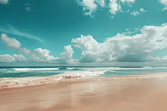 海边沙滩绝美壁纸