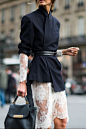 lace & navy jacket | paris street style by tyler joe: 