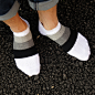 [Q&S]新款正反针提花独立纺织纯棉全棉男袜粗线短袜潮袜船袜