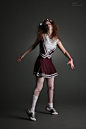 Zombie Cheerleader - 1 by mjranum-stock