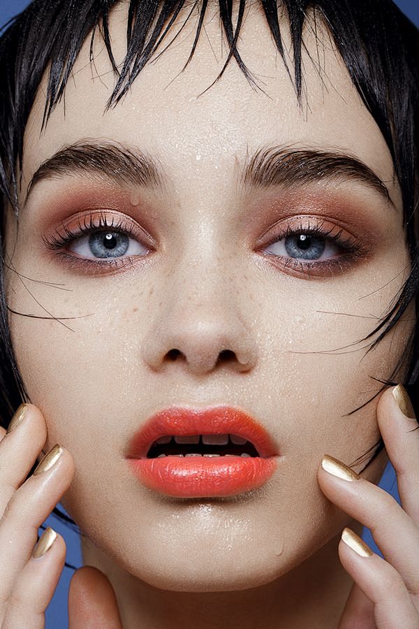 彩妆特写女模特素材