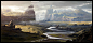 Landscape by Raphael-Lacoste