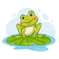 青蛙  - 源文件下载【酷图网】青蛙,田鸡,动物,卡通画,手绘