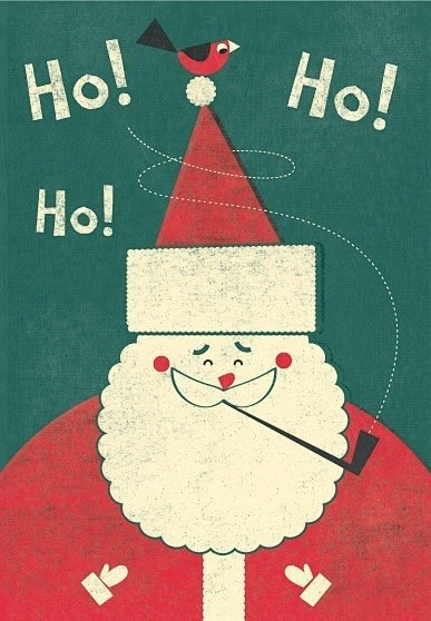 圣诞节插画海报设计，圣诞老人也要学会卖萌...