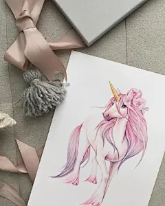粉嫩少女心水彩小动物插画 | 简单舒服，温柔可爱