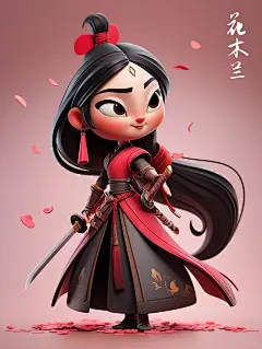 【人物IP】英姿飒爽花木兰_2_小风筝lingk1225_来自小红书网页版