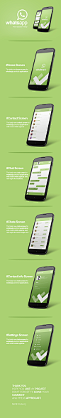 Whatsapp Android App Re-design on Behance #采集大赛# #界面#