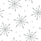 雪花之吻冬季主题手绘图案AI矢量纹理PNG免抠 (40)