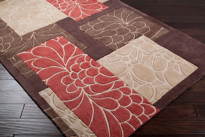新中式抽象混色水墨渐变地毯素材图