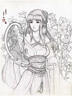 狸（＊￣︶￣＊）沫采集到线稿