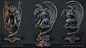 Hell's Creature (updated), Jorge Oliva : Hi there! Last weekend I updated this old project with new textures and renders. I designed and modeled this creature for an academic project at ESAT in 2016. Highpoly model sculpted with Zbrush. Retopology and Lod