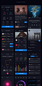 Pin UI Kit / Free Templates Inside : Huge set of pre-made UI elements that can help you with app design in Sketch and Photoshop. UI Elements / Combined blocks / Style guide / 50 Sample Screens