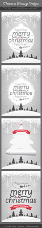 Christmas Message Designs - GraphicRiver Item for Sale