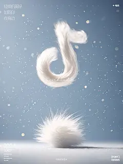 羽绒字体毛绒绒字体温暖字体字体设计暖冬焕新装
