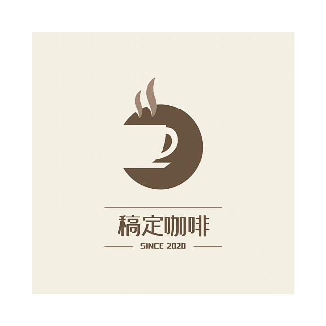 餐饮咖啡厅创意店标LOGO素材-花瓣网