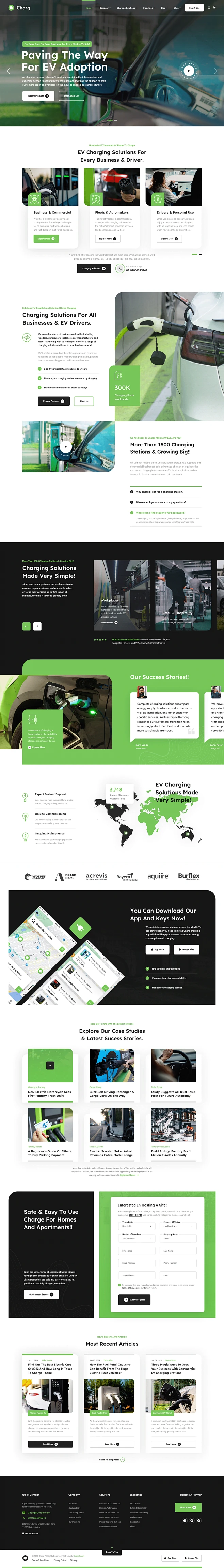 Charg electric vehicle and charging wordpress theme charg is a