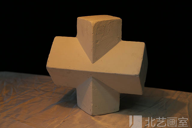 石膏几何体——两个长方体组合穿插体
