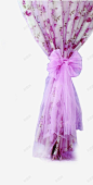 粉色花朵窗帘装饰高清素材 窗帘 粉色 花朵 装饰 免抠png 设计图片 免费下载