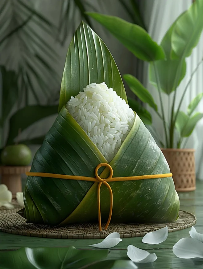 中国传统节日端午节可爱3D立体粽子食品广...