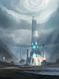 Magic the Gathering - Brothers war  Urza's Tower concepts 