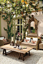 THis is a stunning outdoor design and lay out with vines and with a feel of the HOME :)