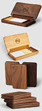 Black walnut Wooden Cigarette Case