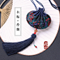 花寄 木梅香包香囊 {民族蓝} 古风荷包汉服随身袋 胎发首饰袋-淘宝网