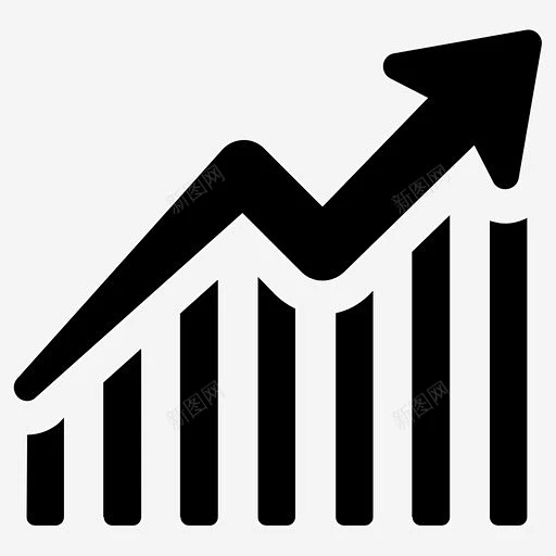 提高收益增加图标 标识 标志 UI图标 设计图片 免费下载 页面网页 平面电商 创意素材-花瓣网