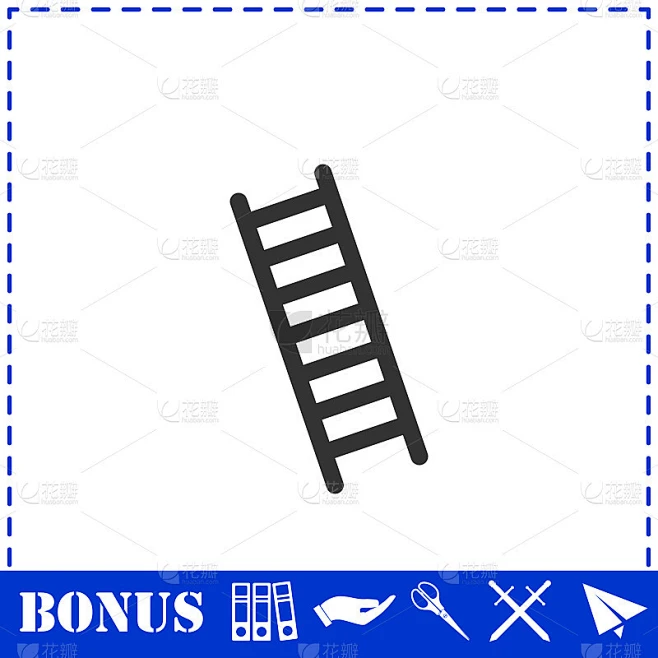 Ladder icon flat素材-花瓣网