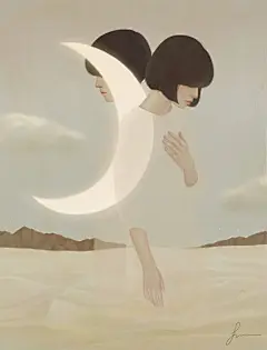  Jiwoon Pak ​​​​​​​​ ​​​​#插画# 少女 意境 韩国