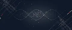 黑色背景科技感线条banner背景图片素材