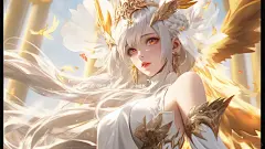 炽翼辉光｜金羽龙女高清桌面壁纸分享