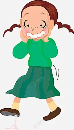 一个受到惊吓的小女孩 设计图片 免费下载 页面网页 平面电商 创意素材