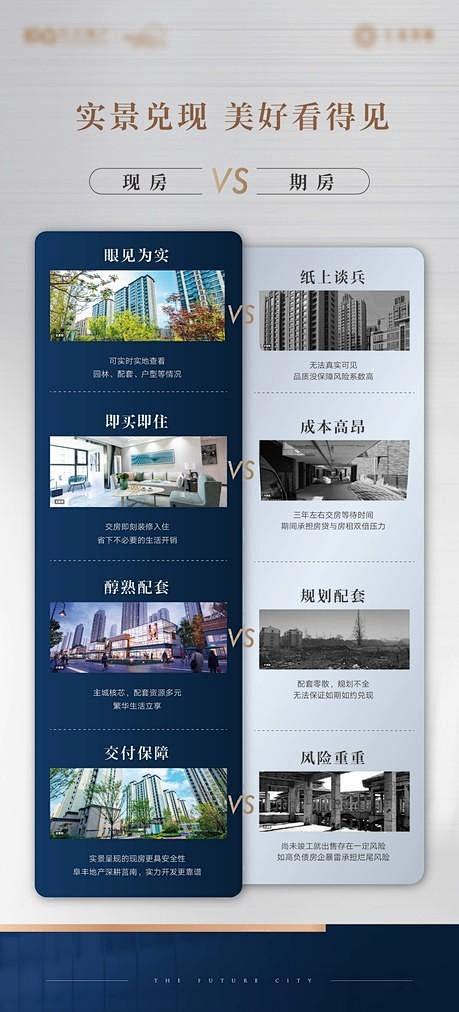 地产期房现房实景对比展架-志设网-zs9.com