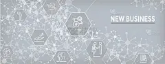 New Business Process Web Header Banner / Icon Set
