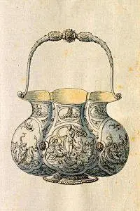 文艺复兴时期金银器，彩铅作品CCI中国动漫插画@北坤人素材