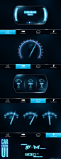光影 科技 炫光 蓝色 仪表 UI APP