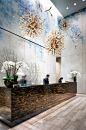 Reception area of Four Seasons Toronto. Design by Yabu Pushelberg. Photographed by Brandon Barré.