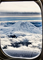 Mount Rainier from the plane window