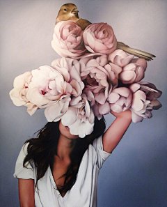 【绘画作品】伦敦艺术家Amy Judd的一组超现实主义的插画作品,她的灵感来自迷人的,富有想象力的来自世界各地的传统神话故事,讲述了少女与动物之间的关系,一些鸟类亦或是蝴蝶。|   ​​​​i: amyjuddart ​​​​