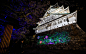 Sakuya Lumina, an enchanted night walk at Osaka Castle | Moment Factory : Drawing inspiration from the local culture of Osaka—its neon colours, humour and vibrance—this Lumina night walk invites visitors to see Osaka Castle Park in a totally new way. Illu