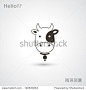 Cow head icon vector 正版图片|正版微利素材库 - 海洛创意（HelloRF） - 站酷旗下产品