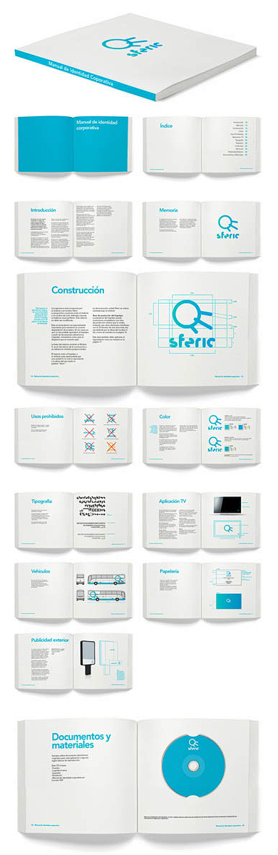 企业Sferic蓝色系VI手册设计欣赏