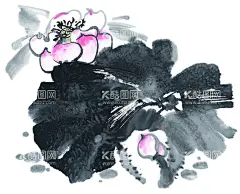 荷花  - 源文件下载【酷图网】百花争艳,国画百花争艳,国画,花鸟画,花,水墨画,花朵,红花,手绘花朵,手绘花,水墨画花,抽象花,工笔画,月季,牡丹,水墨荷花,