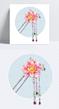 手绘中国风步摇发簪 手绘,插画,发簪,簪子,步摇,古风,古韵,古典,中国风,手绘发簪,卡通元素,手绘 卡通_2454353434