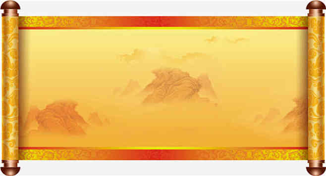 金黄圣旨中国风
