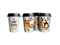 Cup of coffee : Characters for cup of coffee and breakfast bag