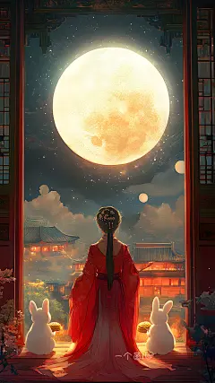 中秋节团圆嫦娥玉兔月亮月饼 (12)