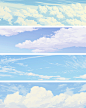 几十种自然场景、天空、云的插画表现

#我为家乡画海报##灵感的诞生# ​​​​